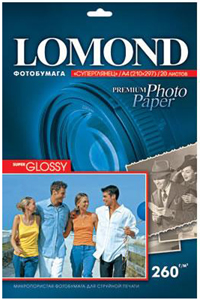 Бумага Lomond А4/260/20 суперглянцевая (1103101)