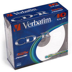 CD-R Verbatim 52x slim