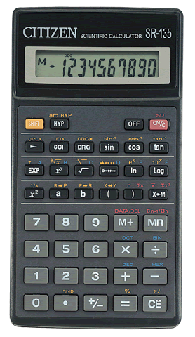 Калькулятор Citizen SR-135T